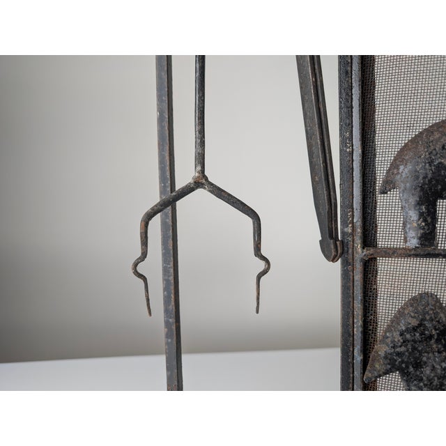 Fireplace Protector in Wrought Iron, 1950s For Sale - Image 12 of 14