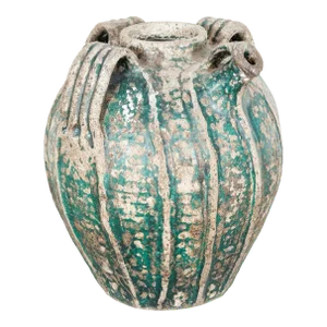 Rare 18th Century French Glazed Terracotta Cruche Du Quercy or Walnut Oil Jug