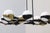 Vintage 12-Light Opal Glass and Metal Pendant Lamp from Stilnovo, 1958 For Sale - Image 9 of 18