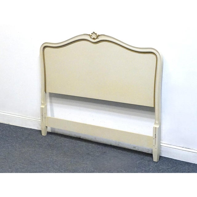 DREXEL FURNITURE Touraine Collection Custom Cream Painted Country French Provincial Full Size Headboard 200-520-1 44" High...
