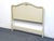 DREXEL FURNITURE Touraine Collection Custom Cream Painted Country French Provincial Full Size Headboard 200-520-1 44" High...