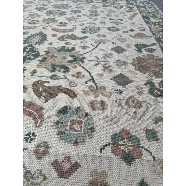 Mid-Century Portuguese Needlepoint Rug, 1940s For Sale - Image 16 of 18