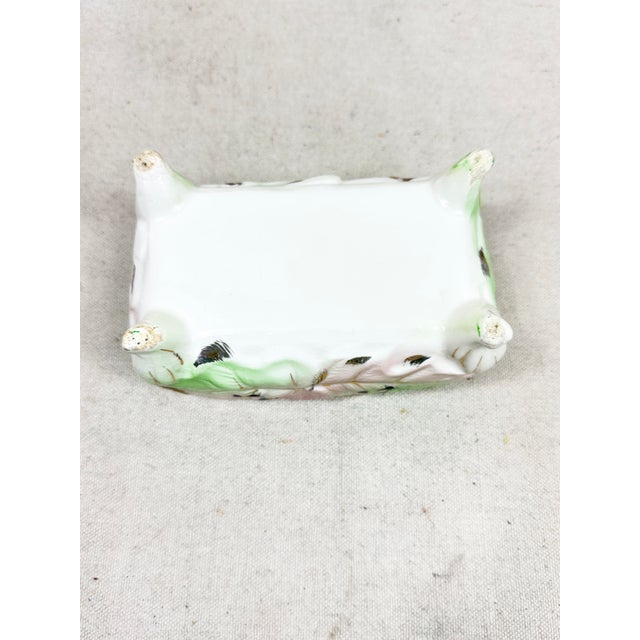 Ceramic Vintage Hand Painted Floral Ceramic Box For Sale - Image 7 of 7