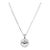 0.83ctw Floating Diamond Halo Pendant Necklace 14k White Gold 18.75" Box Chain For Sale