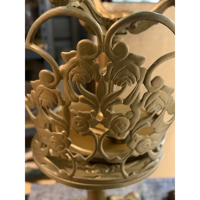Kessler Cast Iron Ornate Boudoir Vanity Pivoting Chairs For Sale - Image 11 of 11