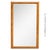 Mid-Century Modern Drexel "Consensus" Collection | Solid Pecan Wood Wall Mirror | Large 45.5 X 25.5 | Mid Century Modern | Vintage For Sale - Image 3 of 10