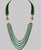 335 Carat 5-Strand Emerald Necklace with 6.5 Carat Diamond & Enamel in 14k Gold For Sale - Image 16 of 18