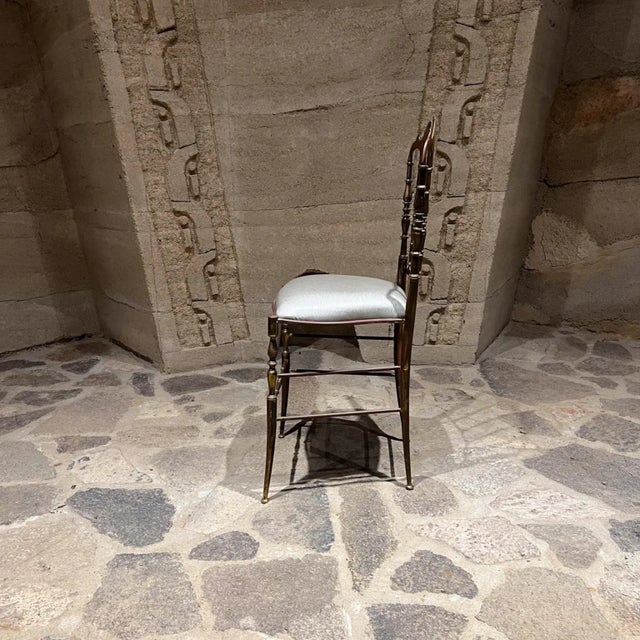 1950s Chiavari Chair in Bronze Italy For Sale - Image 9 of 12