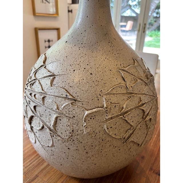 Mid 20th Century David Cressey Attributed Bubble Body Sunburst Stoneware Table Lamp For Sale In San Diego - Image 6 of 12