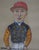 Traditional f.w. Hardy Won the St Leger in 1902 on Sceptre Jockey Pastel Watercolour Caricature Portrait by Nap For Sale - Image 3 of 6
