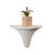Contemporary Amanda Lindroth Baytree Wicker Bracket in White For Sale - Image 3 of 4