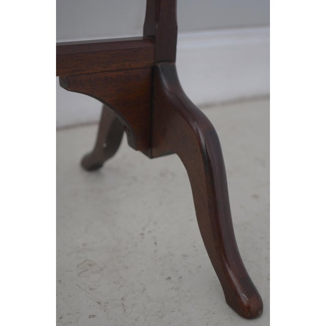 Brown English Regency Style Mahogany Cheval Dressing Mirror For Sale - Image 8 of 11