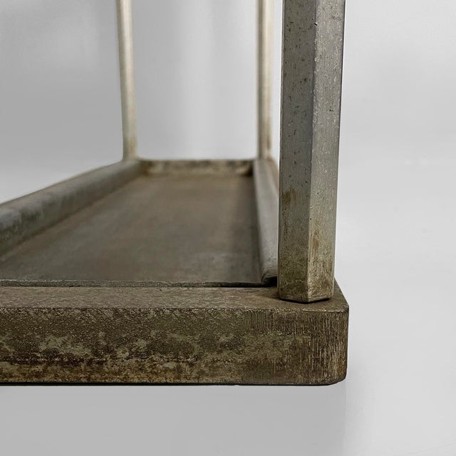 Mid-Century Modern Italian Umbrella Stand in Iron and Aluminum, 1950s For Sale - Image 11 of 14
