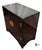 White Furniture Vintage White Furniture Chinoiserie Style Burl Wood & Lacquer Storage Cabinet / Nightstand For Sale - Image 4 of 11