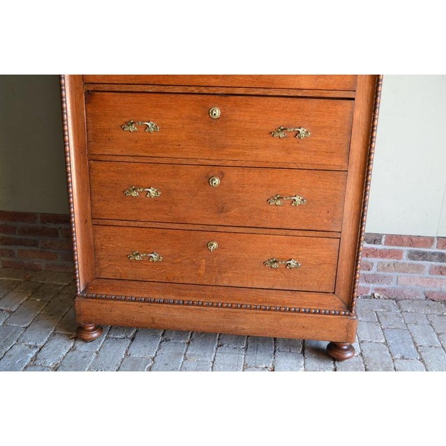 Antique Oak Chiffonier with Secretary, 19th Century For Sale - Image 5 of 12