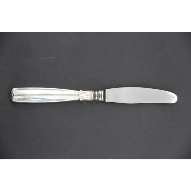 Lotus Cutlery in Silver 830, 1940s, Set of 24 For Sale - Image 9 of 13