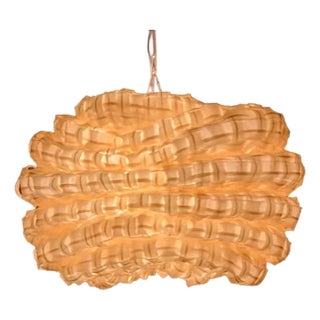 Hand Woven Sora ("Sky") Hanging Light For Sale