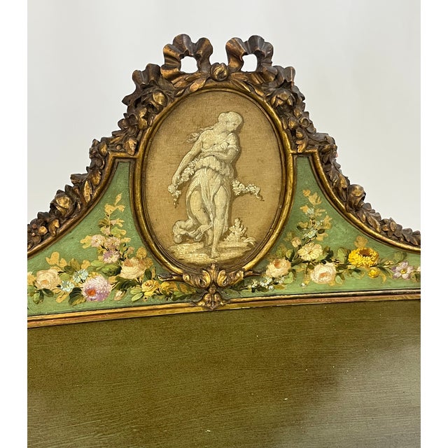 Rococo Vintage Italian Venetian Painted Kidney-Shaped Writing Desk or Vanity For Sale - Image 3 of 18