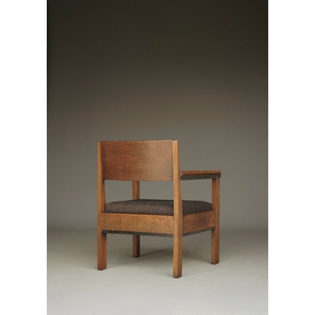 Low Art Deco Armchair by Hendrik Fels for L.O.V. Oosterbeek, 1930s For Sale - Image 4 of 18