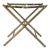 Vintage Brass Folding Luggage Rack For Sale