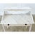 English 19th Century White Marble Top Vanity with New Paint For Sale - Image 4 of 16