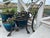Victorian Antique Cast Iron Park Bench Ends With Scrollwork 27.25" Small Garden Bench Side Legs Set of 2 Worn For Sale - Image 3 of 13