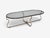 1950s Tommi Parzinger, Unique Coffee Table, Brushed Steel, Glass, Usa, 1950s For Sale - Image 5 of 12