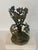 Vintage Art Nouveau Style Grapevine Cast Metal Sculptural Jardinere 8” Tall X 5” Diameter For Sale - Image 11 of 11