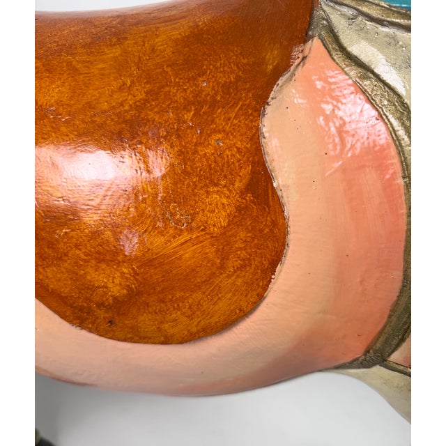 Wood Large Hand-Carved Wooden Carousel Horse, 1920s For Sale - Image 7 of 10