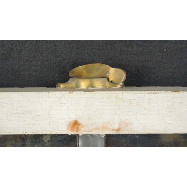 Hand Silvered Eight Pane Wood Reclaimed Window Mirror For Sale - Image 4 of 7