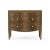 Modern French Walnut Nightstands with a transparent, low-luster finish. The drawer fronts feature figured walnut in a...