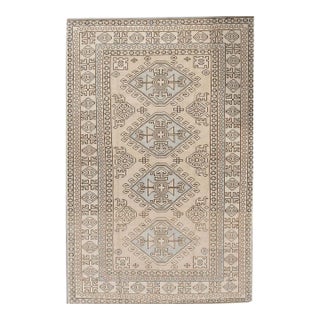 Vintage Turkish Oushak Area Rug 5ft X 6ft 8in For Sale