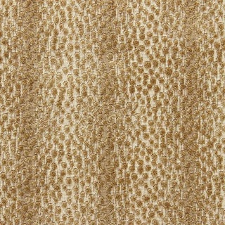 Sample - Schumacher Nakuru Linen Velvet Fabric in Sahara For Sale