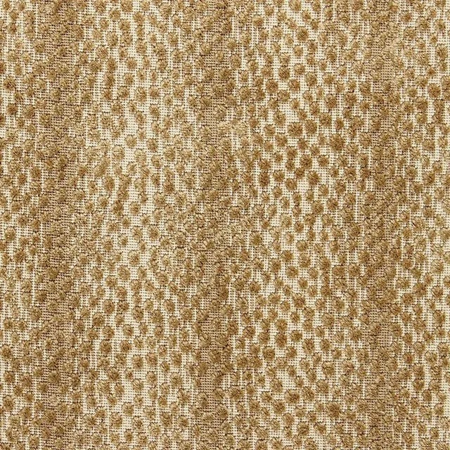 Sample - Schumacher Nakuru Linen Velvet Fabric in Sahara For Sale