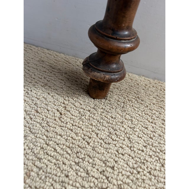 Early 19th Century Carved French Walnut Writing Table For Sale - Image 9 of 9