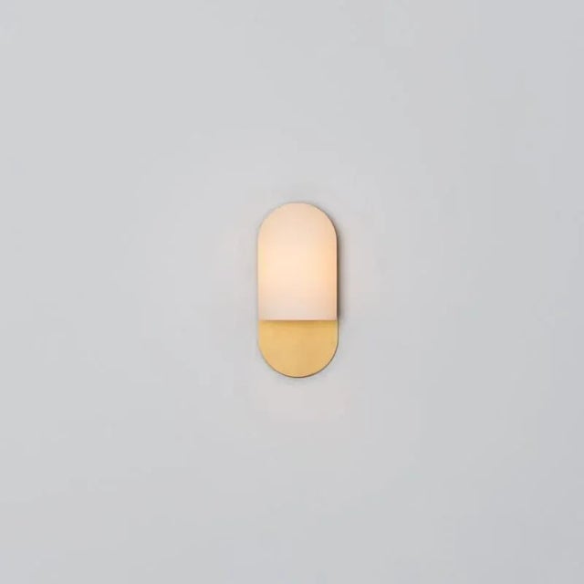 Odyssey SM Brass Wall Sconce by Schwung For Sale - Image 4 of 6