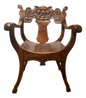 1920s Stomps-Burkhardt Hand Carved American Chair