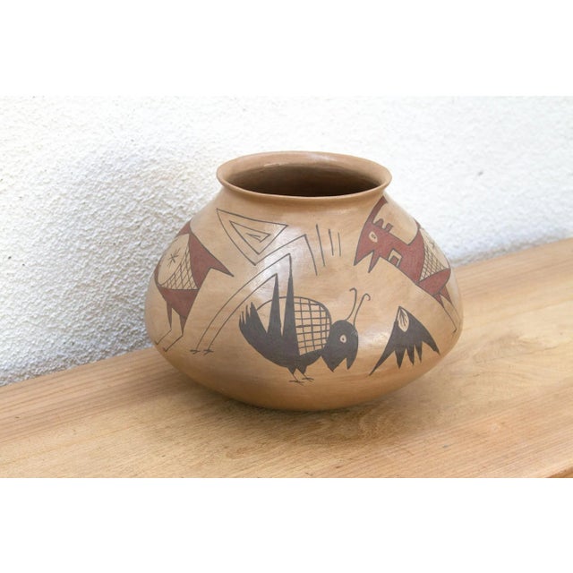 Ceramic Mata Ortiz Tribal Art Mexican Cantaro For Sale - Image 7 of 11