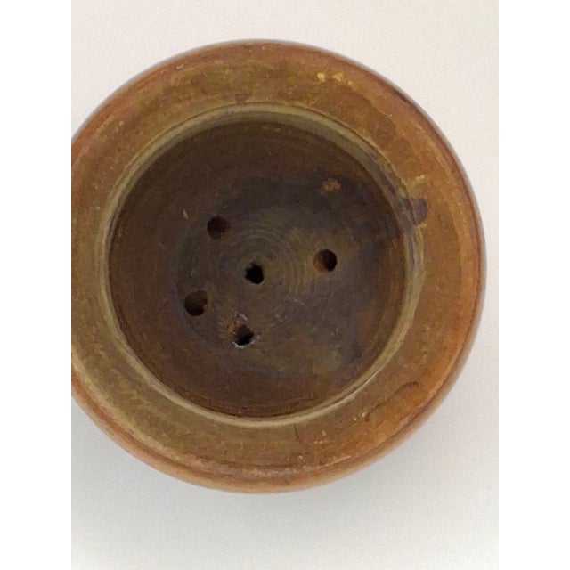 Antique Bezalel Jerusalem Olive Wood Spice Box Besamim Holder 1920s Palestine Era For Sale - Image 11 of 18