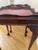 Pair of Antique Solid Mahogany Regency Leather Top End Tables 1940’s For Sale - Image 11 of 12