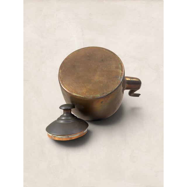 Copper Antique English Copper Kettle With Brass Handle Circa 1900 For Sale - Image 8 of 8