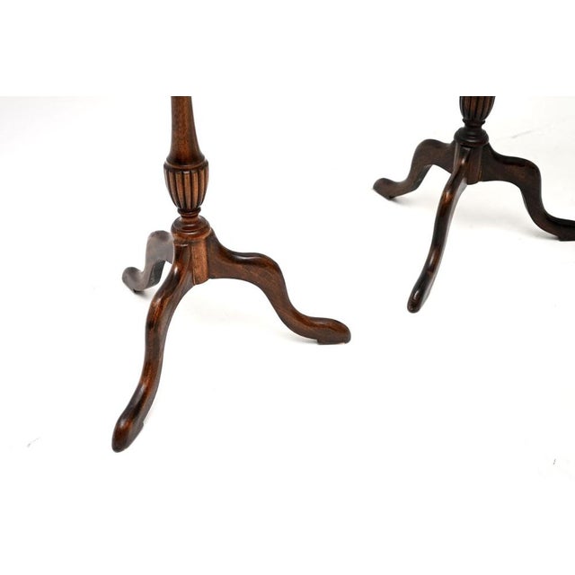 1900 - 1909 Antique Georgian Wine Tables, 1900s, Set of 2 For Sale - Image 5 of 7