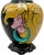 Deco Fine Art Hand Painted Ceramic Vase Blonde Woman Portrait Art Pottery 2014 For Sale - Image 10 of 10