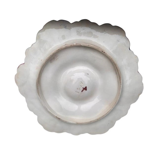 Very Rare French Majolica Oyster Plate Fives Lille, Circa 1890 For Sale - Image 4 of 4
