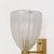 Metal Italian Murano Iridescent Glass and Brass Wall Sconces, 1990, Set of 2 For Sale - Image 7 of 10