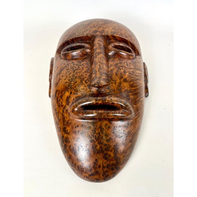 Folk Art Carved Wooden Mask, 20th Century For Sale - Image 4 of 17