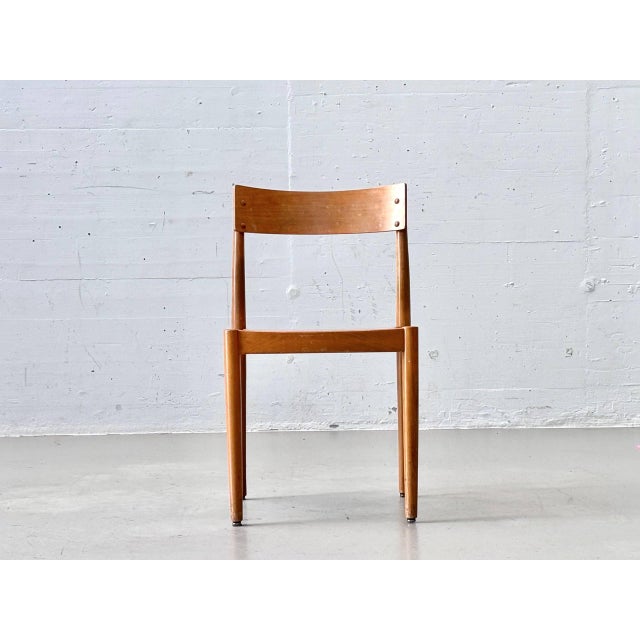 Portex Stacking Chair by Peter Hvidt & Orla Mølgaard-Nielsen for Fritz Hansen, Denmark, 1945 For Sale - Image 6 of 16