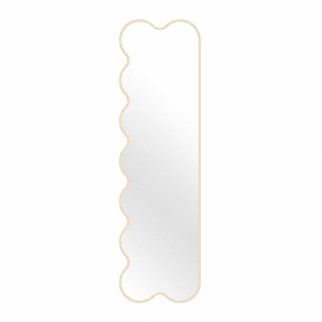 Hvyli Q9 - Narrow Modern Contemporary Light Blue Mirror For Sale - Image 13 of 15
