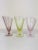 Glass 1960s Bormioli Rocco Vintage Colored Ice Cream Glasses- Set of 3 For Sale - Image 7 of 8