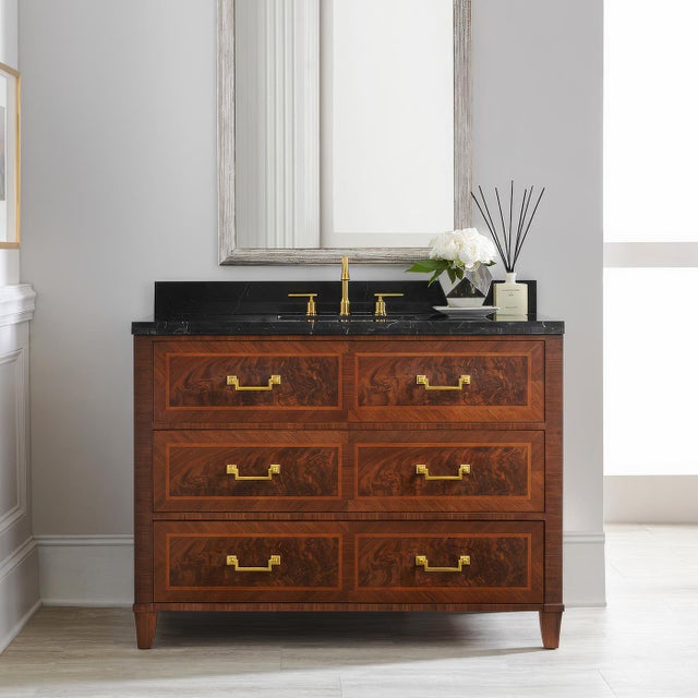 Inspired by 18th-century Louis XVI design, this piece showcases meticulous craftsmanship with its crossbanded and inlaid...